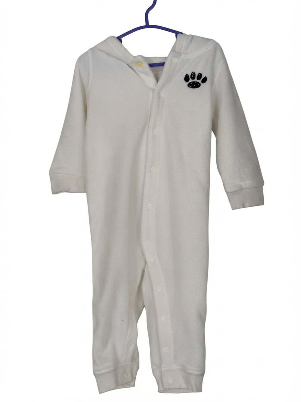 Lativ Peanuts Snoopy Fleece Hooded Baby Romper